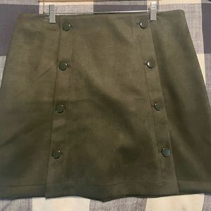 Velvet Green Skirt